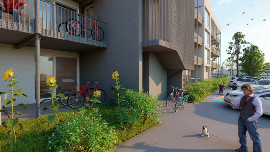 Mietwohnungen Schönebeck – Hauseingang Eingang eines Mietwohnhauses in Schönebeck – Wohnungen zur Miete bei Wegehaupt