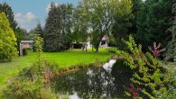 Suedwest Ansicht Garten - Ungestörtes Leben auf idyllischem Grundstück mit Teichen & traumhaftem Einfamilienhaus bei Staßfurt