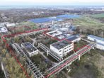 Intel-Nähe: Erschlossenes 9954m² Business-Potenzial in Schönebeck *PROVISIONSFREI - Luftbild aus Sueswesten