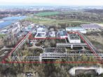 Intel-Nähe: Erschlossenes 9954m² Business-Potenzial in Schönebeck *PROVISIONSFREI - Luftbild aus Westen