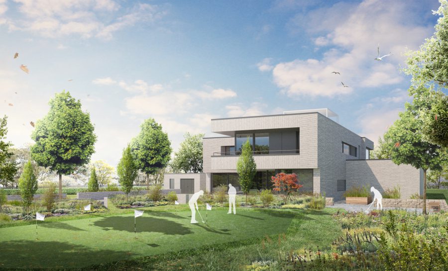 fertiger Entwurf einer Villa
