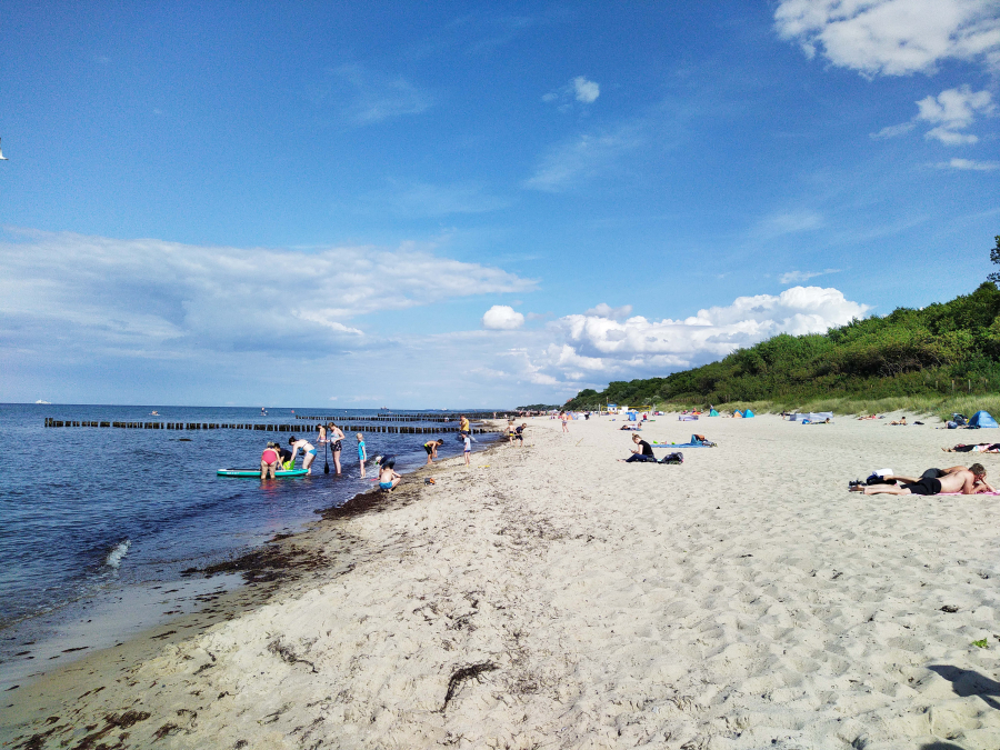 Strand im Hochsommer