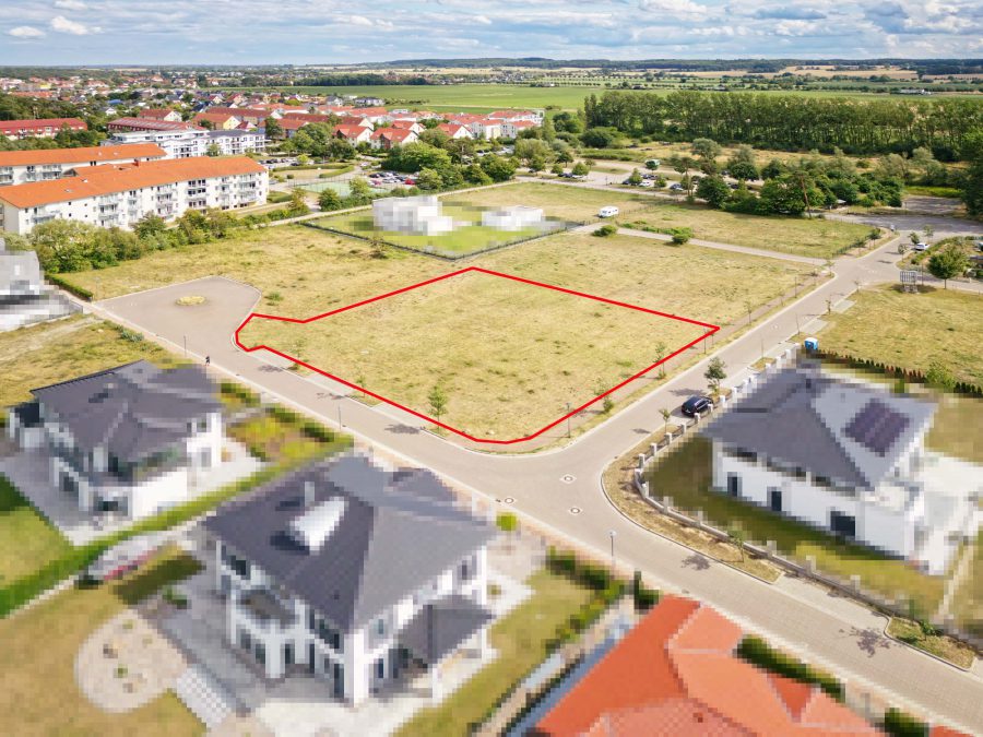 Grundstück aus Nordwesten