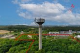 Suedost Luftbild Turm - Privisionsfrei 18.000 m² Entwicklungsareal mit Turm und 2 Bunkern nahe Magdeburg