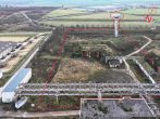 15.000m² bebaubar plus Turm & Bunker! Entdecken Sie unser Grundstück nahe Intel *PROVISIONSFREI - Luftbild aus Nordwesten