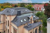 25_Luftbild Balkon - Repräsentative Denkmalvilla inmitten Ascherslebens – Gewerbeimmobilie für anspruchsvolle Unternehmer