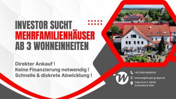 Investor sucht Häuser ab 3 WE | Kein Kredit nötig | Direktkauf mit zügiger, reibungsloser Abwicklung, 39218 Schönebeck (Elbe), Mehrfamilienhaus