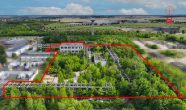 Noerdliches Luftbild - Provisonsfrei Investitionsstarker Gewerbestandort mit Hallen, Funktionsbauten und 2 Bunker