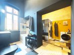 Bad vom WC aus - Design trifft Natur – Ferienwohnung am Kanal für bis zu 8 Personen (115m2) in Schönebeck