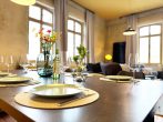 Z_Gedeckter Tisch - Design trifft Natur – Ferienwohnung am Kanal für bis zu 8 Personen (115m2) in Schönebeck
