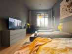 Schlafzimmer1_Blick vom Schrank2 - Design trifft Natur – Ferienwohnung am Kanal für bis zu 8 Personen (115m2) in Schönebeck