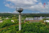 Suedliche Luftansicht - Provisionsfrei Gewerbeareal 15.646 m² mit massivem Hochbunker und Landmark-Turm bei Magdeburg