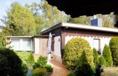 ❤ Gepflegtes Gartengrundstück mit Ferienhaus inkl. Sauna & Kamin auf dem Land mit guter Anbindung ❤ - Haus außen Eingangsbereich